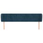 Dunkelblaues Samtkopfteil 183x23x78/88 cm von vidaXL, Kopf- und Fußteile - Ref: Foro24-3117446, Preis: 87,33 €, Rabatt: %