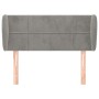 Hellgraues Samtkopfteil 103x23x78/88 cm von vidaXL, Kopf- und Fußteile - Ref: Foro24-3117186, Preis: 56,56 €, Rabatt: %