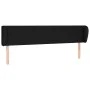 Cabecero de tela negro 183x23x78/88 cm de vidaXL, Cabeceros y pies de cama - Ref: Foro24-3117398, Precio: 71,49 €, Descuento: %