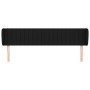 Cabecero de tela negro 183x23x78/88 cm de vidaXL, Cabeceros y pies de cama - Ref: Foro24-3117398, Precio: 62,79 €, Descuento: %
