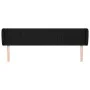 Cabecero de tela negro 183x23x78/88 cm de vidaXL, Cabeceros y pies de cama - Ref: Foro24-3117398, Precio: 71,49 €, Descuento: %