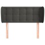 Kopfteil aus dunkelgrauem Samt, 93 x 23 x 78/88 cm von vidaXL, Kopf- und Fußteile - Ref: Foro24-3117615, Preis: 62,90 €, Raba...