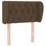 Cabecero de tela marrón oscuro 83x23x78/88 cm de vidaXL, Cabeceros y pies de cama - Ref: Foro24-3117457, Precio: 51,93 €, Des...