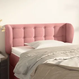 Pink velvet headboard 103x23x78/88 cm by vidaXL, Headboards and footboards - Ref: Foro24-3117625, Price: 56,98 €, Discount: %