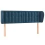 Cabecero de terciopelo azul oscuro 147x23x78/88 cm de vidaXL, Cabeceros y pies de cama - Ref: Foro24-3117630, Precio: 70,70 €...