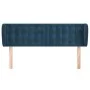 Cabecero de terciopelo azul oscuro 147x23x78/88 cm de vidaXL, Cabeceros y pies de cama - Ref: Foro24-3117630, Precio: 70,70 €...