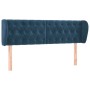 Cabecero de terciopelo azul oscuro 147x23x78/88 cm de vidaXL, Cabeceros y pies de cama - Ref: Foro24-3117532, Precio: 80,79 €...