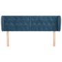 Dunkelblaues Samtkopfteil 147x23x78/88 cm von vidaXL, Kopf- und Fußteile - Ref: Foro24-3117532, Preis: 81,07 €, Rabatt: %