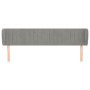 Hellgraues Samtkopfteil 203x23x78/88 cm von vidaXL, Kopf- und Fußteile - Ref: Foro24-3117448, Preis: 87,63 €, Rabatt: %