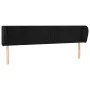 Cabecero de terciopelo negro 163x23x78/88 cm de vidaXL, Cabeceros y pies de cama - Ref: Foro24-3117438, Precio: 77,05 €, Desc...