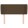 Dark brown fabric headboard 83x23x78/88 cm by vidaXL, Headboards and footboards - Ref: Foro24-3117359, Price: 43,25 €, Discou...
