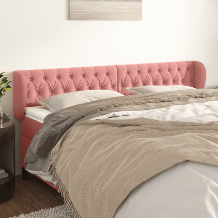 Rosa Samtkopfteil 183x23x78/88 cm von vidaXL, Kopf- und Fußteile - Ref: Foro24-3117545, Preis: 81,78 €, Rabatt: %