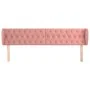 Cabecero de terciopelo rosa 183x23x78/88 cm de vidaXL, Cabeceros y pies de cama - Ref: Foro24-3117545, Precio: 80,28 €, Descu...
