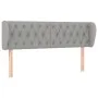 Light gray fabric headboard 147x23x78/88 cm by vidaXL, Headboards and footboards - Ref: Foro24-3117478, Price: 75,19 €, Disco...