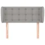 Cabecero de tela gris claro 93x23x78/88 cm de vidaXL, Cabeceros y pies de cama - Ref: Foro24-3117560, Precio: 56,24 €, Descue...