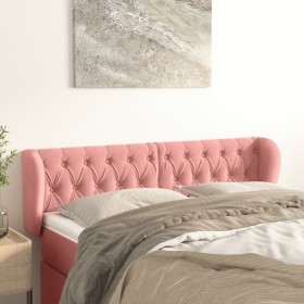 Pink velvet headboard 147x23x78/88 cm by vidaXL, Headboards and footboards - Ref: Foro24-3117533, Price: 96,82 €, Discount: %