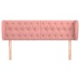 Rosa Samtkopfteil 147x23x78/88 cm von vidaXL, Kopf- und Fußteile - Ref: Foro24-3117533, Preis: 96,82 €, Rabatt: %