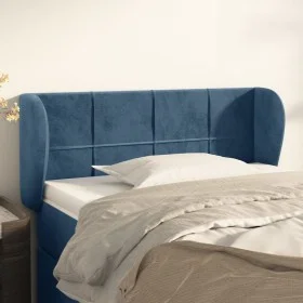 Dunkelblaues Samtkopfteil 103x23x78/88 cm von vidaXL, Kopf- und Fußteile - Ref: Foro24-3117190, Preis: 65,95 €, Rabatt: %