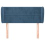 Dunkelblaues Samtkopfteil 103x23x78/88 cm von vidaXL, Kopf- und Fußteile - Ref: Foro24-3117190, Preis: 67,41 €, Rabatt: %