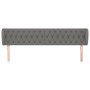 Kopfteil aus dunkelgrauem Stoff, 203 x 23 x 78/88 cm von vidaXL, Kopf- und Fußteile - Ref: Foro24-3117503, Preis: 81,81 €, Ra...