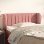 Rosa Samtkopfteil 103x23x78/88 cm von vidaXL, Kopf- und Fußteile - Ref: Foro24-3117429, Preis: 58,14 €, Rabatt: %