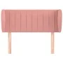 Rosa Samtkopfteil 103x23x78/88 cm von vidaXL, Kopf- und Fußteile - Ref: Foro24-3117429, Preis: 58,15 €, Rabatt: %