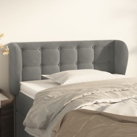 Hellgraues Samtkopfteil 103x23x78/88 cm von vidaXL, Kopf- und Fußteile - Ref: Foro24-3117620, Preis: 59,34 €, Rabatt: %