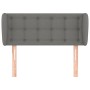 Kopfteil aus dunkelgrauem Stoff, 93 x 23 x 78/88 cm von vidaXL, Kopf- und Fußteile - Ref: Foro24-3117561, Preis: 67,59 €, Rab...