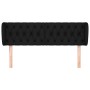 Cabecero de tela negro 163x23x78/88 cm de vidaXL, Cabeceros y pies de cama - Ref: Foro24-3117488, Precio: 84,12 €, Descuento: %