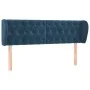 Dunkelblaues Samtkopfteil 163x23x78/88 cm von vidaXL, Kopf- und Fußteile - Ref: Foro24-3117538, Preis: 86,99 €, Rabatt: %