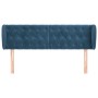 Dunkelblaues Samtkopfteil 163x23x78/88 cm von vidaXL, Kopf- und Fußteile - Ref: Foro24-3117538, Preis: 88,97 €, Rabatt: %