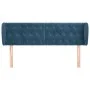 Dunkelblaues Samtkopfteil 163x23x78/88 cm von vidaXL, Kopf- und Fußteile - Ref: Foro24-3117538, Preis: 86,99 €, Rabatt: %