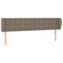 Kopfteil aus taupegrauem Stoff, 183 x 23 x 78/88 cm von vidaXL, Kopf- und Fußteile - Ref: Foro24-3117596, Preis: 87,50 €, Rab...