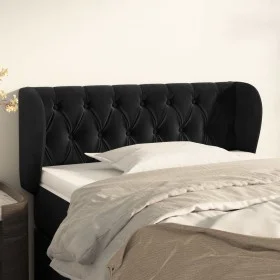 Kopfteil aus schwarzem Samt, 93 x 23 x 78/88 cm von vidaXL, Kopf- und Fußteile - Ref: Foro24-3117518, Preis: 57,35 €, Rabatt: %