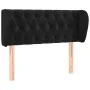Cabecero de terciopelo negro 93x23x78/88 cm de vidaXL, Cabeceros y pies de cama - Ref: Foro24-3117518, Precio: 57,22 €, Descu...