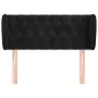 Cabecero de terciopelo negro 93x23x78/88 cm de vidaXL, Cabeceros y pies de cama - Ref: Foro24-3117518, Precio: 57,22 €, Descu...
