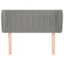 Light gray velvet headboard 103x23x78/88 cm by vidaXL, Headboards and footboards - Ref: Foro24-3117424, Price: 55,51 €, Disco...