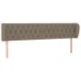 Taupe gray fabric headboard 183x23x78/88 cm by vidaXL, Headboards and footboards - Ref: Foro24-3117498, Price: 95,08 €, Disco...