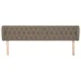 Taupe gray fabric headboard 183x23x78/88 cm by vidaXL, Headboards and footboards - Ref: Foro24-3117498, Price: 95,08 €, Disco...