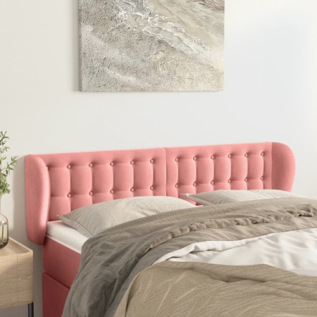 Rosa Samtkopfteil 147x23x78/88 cm von vidaXL, Kopf- und Fußteile - Ref: Foro24-3117631, Preis: 77,95 €, Rabatt: %