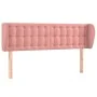 Pink velvet headboard 147x23x78/88 cm by vidaXL, Headboards and footboards - Ref: Foro24-3117631, Price: 75,14 €, Discount: %