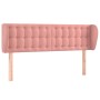 Rosa Samtkopfteil 147x23x78/88 cm von vidaXL, Kopf- und Fußteile - Ref: Foro24-3117631, Preis: 77,95 €, Rabatt: %