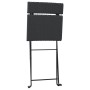 Folding cafeteria chairs 6 units steel and black synthetic rattan by vidaXL, Garden chairs - Ref: Foro24-3152113, Price: 226,...
