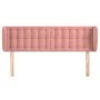 Pink velvet headboard 147x23x78/88 cm by vidaXL, Headboards and footboards - Ref: Foro24-3117631, Price: 75,14 €, Discount: %