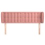 Rosa Samtkopfteil 147x23x78/88 cm von vidaXL, Kopf- und Fußteile - Ref: Foro24-3117631, Preis: 77,95 €, Rabatt: %