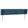 Dunkelblaues Samtkopfteil 163x23x78/88 cm von vidaXL, Kopf- und Fußteile - Ref: Foro24-3117636, Preis: 84,05 €, Rabatt: %