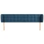 Dunkelblaues Samtkopfteil 163x23x78/88 cm von vidaXL, Kopf- und Fußteile - Ref: Foro24-3117636, Preis: 84,05 €, Rabatt: %