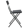 Folding cafeteria chairs 6 units steel and black synthetic rattan by vidaXL, Garden chairs - Ref: Foro24-3152113, Price: 226,...