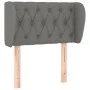 Kopfteil aus dunkelgrauem Stoff, 83 x 23 x 78/88 cm von vidaXL, Kopf- und Fußteile - Ref: Foro24-3117455, Preis: 52,89 €, Rab...