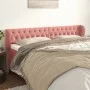 Cabecero de terciopelo rosa 203x23x78/88 cm de vidaXL, Cabeceros y pies de cama - Ref: Foro24-3117551, Precio: 103,78 €, Desc...